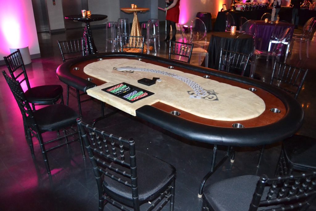 poker table rental 